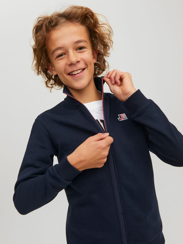 Jack & Jones Logo Zip Sweatshirt For boys - 12230782