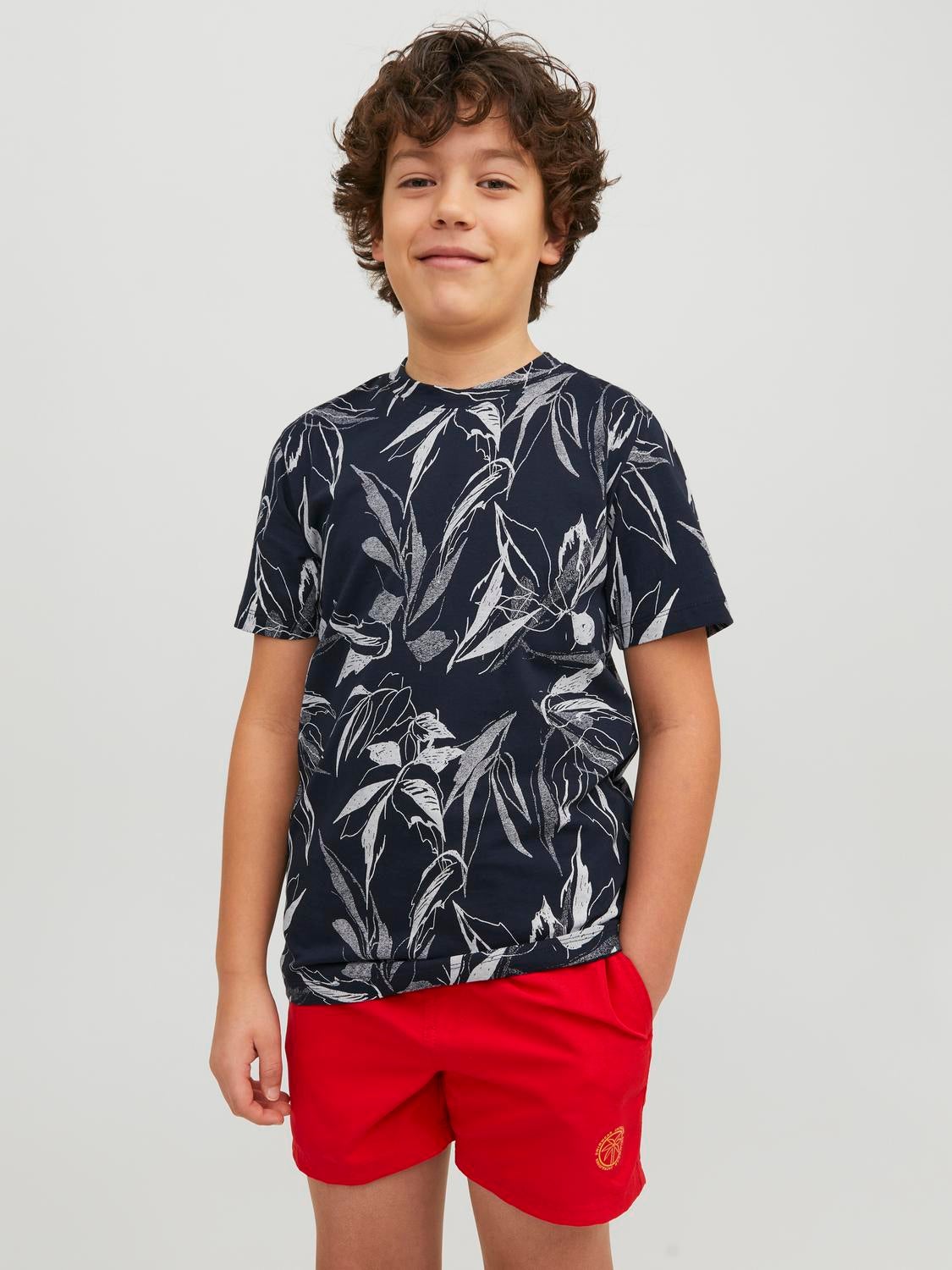 T-shirt Feuilles Pour Les Garçons - Jack & Jones - Modalova
