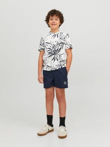 Jack & Jones Poikien Lehtikuvio T-paita -Cloud Dancer - 12230789