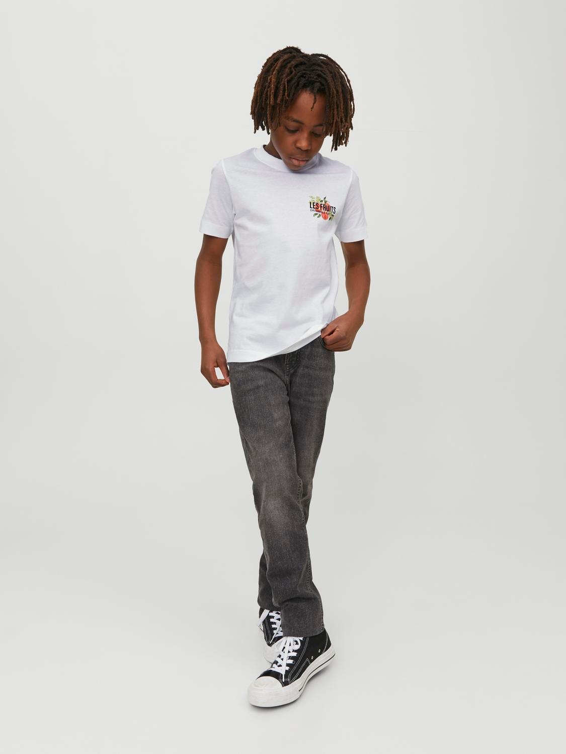 Jack & Jones Fruit T-shirt For boys -Bright White - 12230826