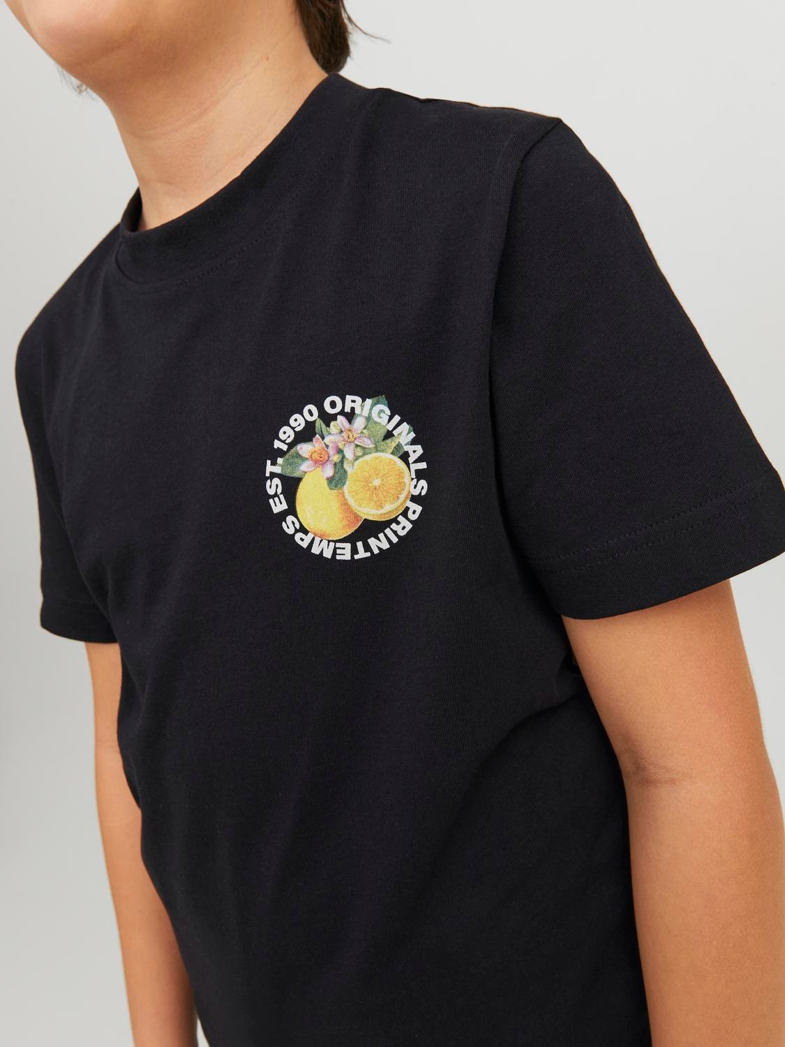 Jack & Jones T-shirt Fruits Pour les garçons -Black - 12230826