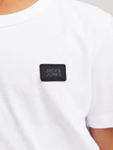 Jack & Jones Logo T-shirt Voor jongens -White - 12230841