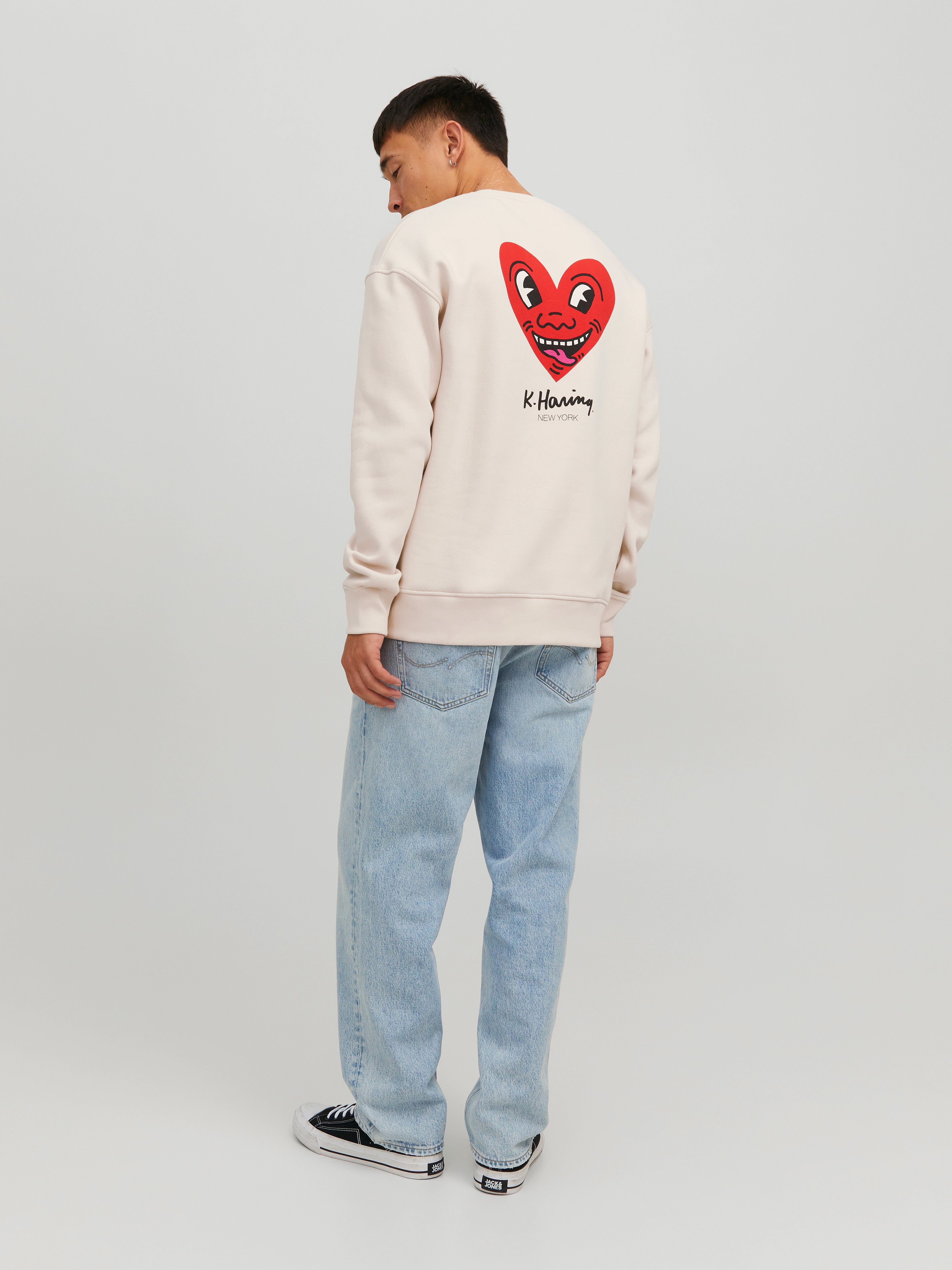 40% Rabatt auf Keith Haring Gedruckt Sweatshirt mit Rundhals 