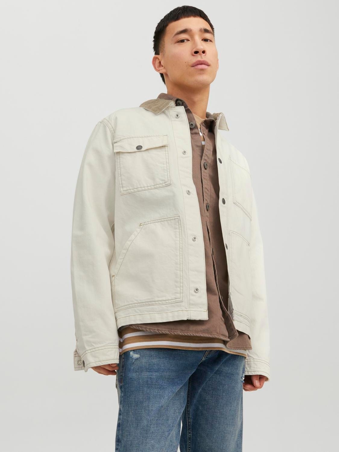 Jack & Jones Farmerkabát -Ecru - 12231171