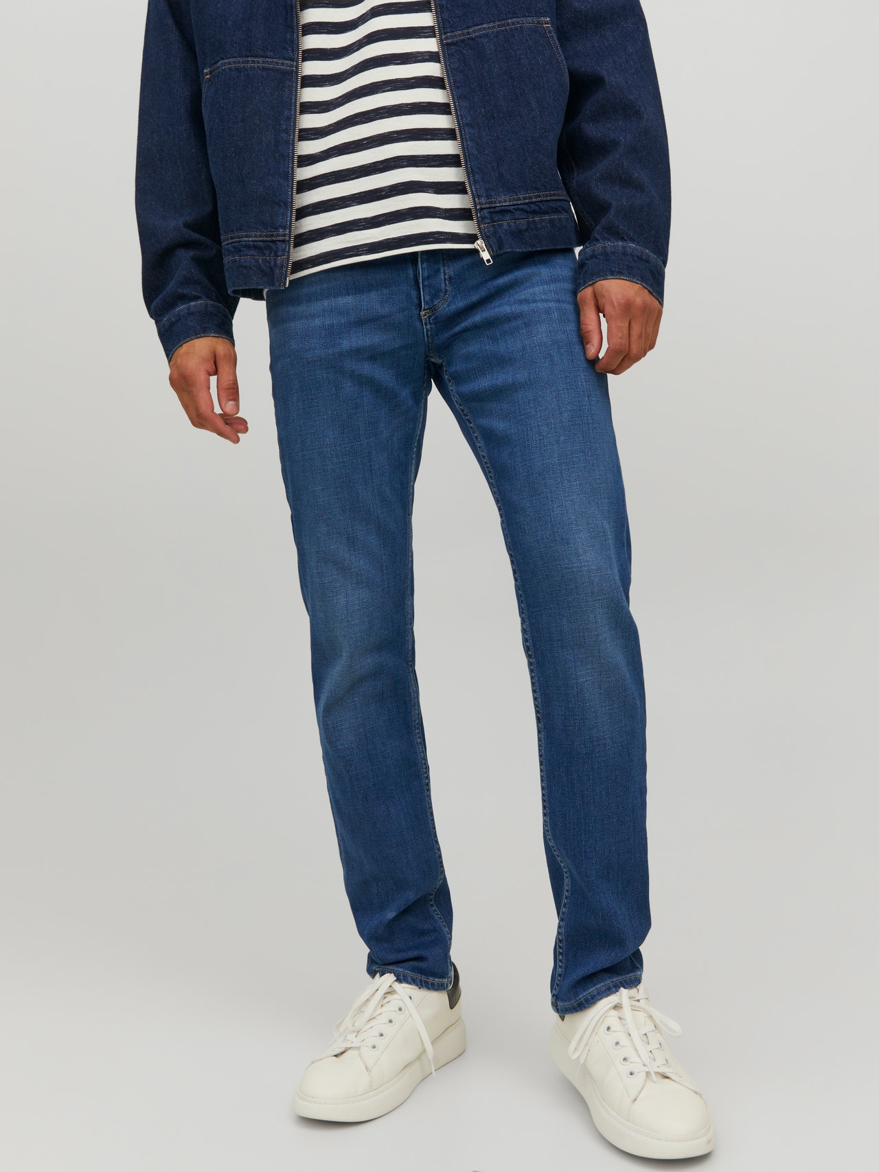 Jack & Jones JJIMIKE JJEVAN CJ 431 Jeans Tapered Fit -Blue Denim - 12231212