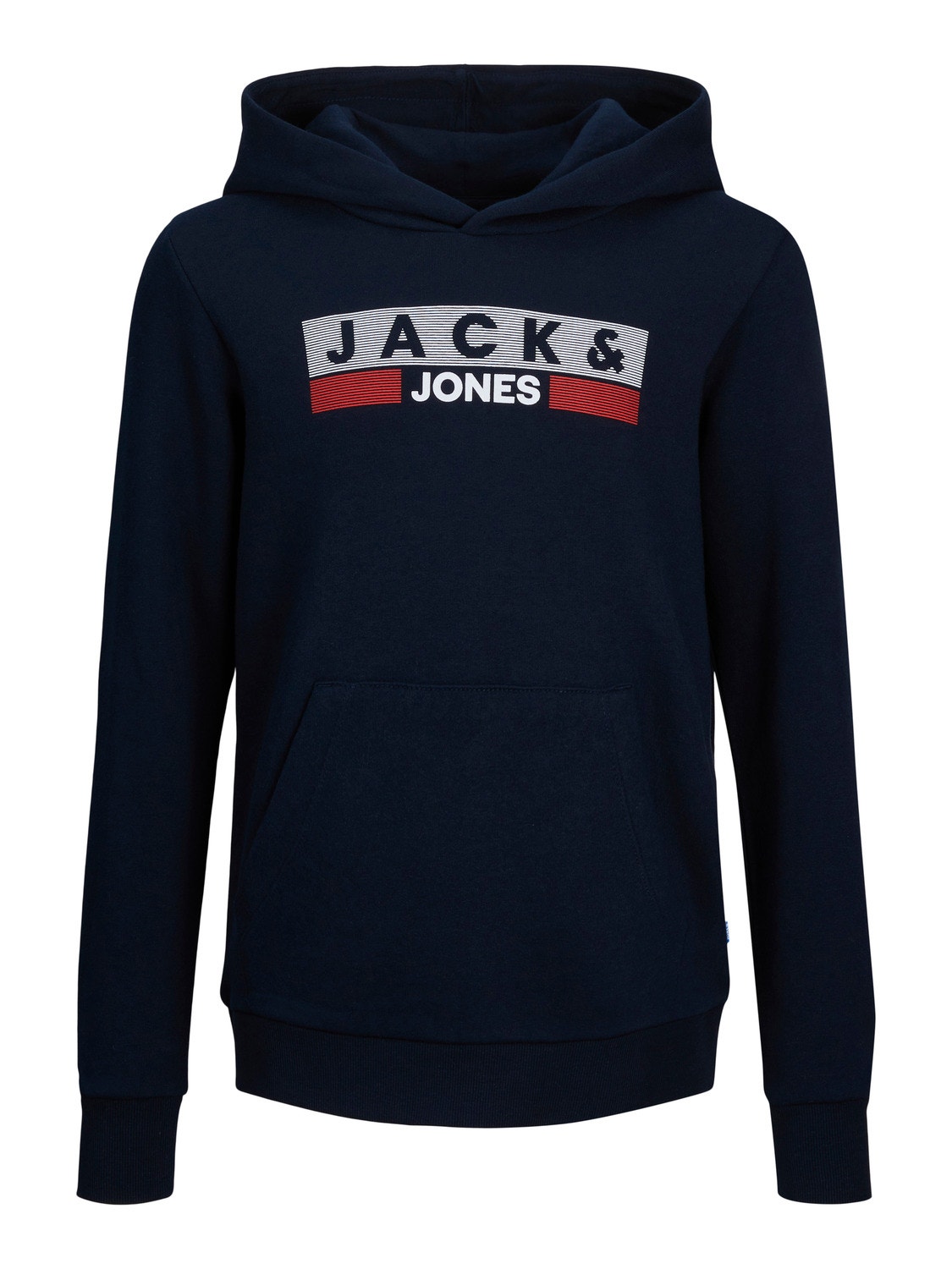 Jack & Jones Logo Hoodie For boys -Navy Blazer - 12231372