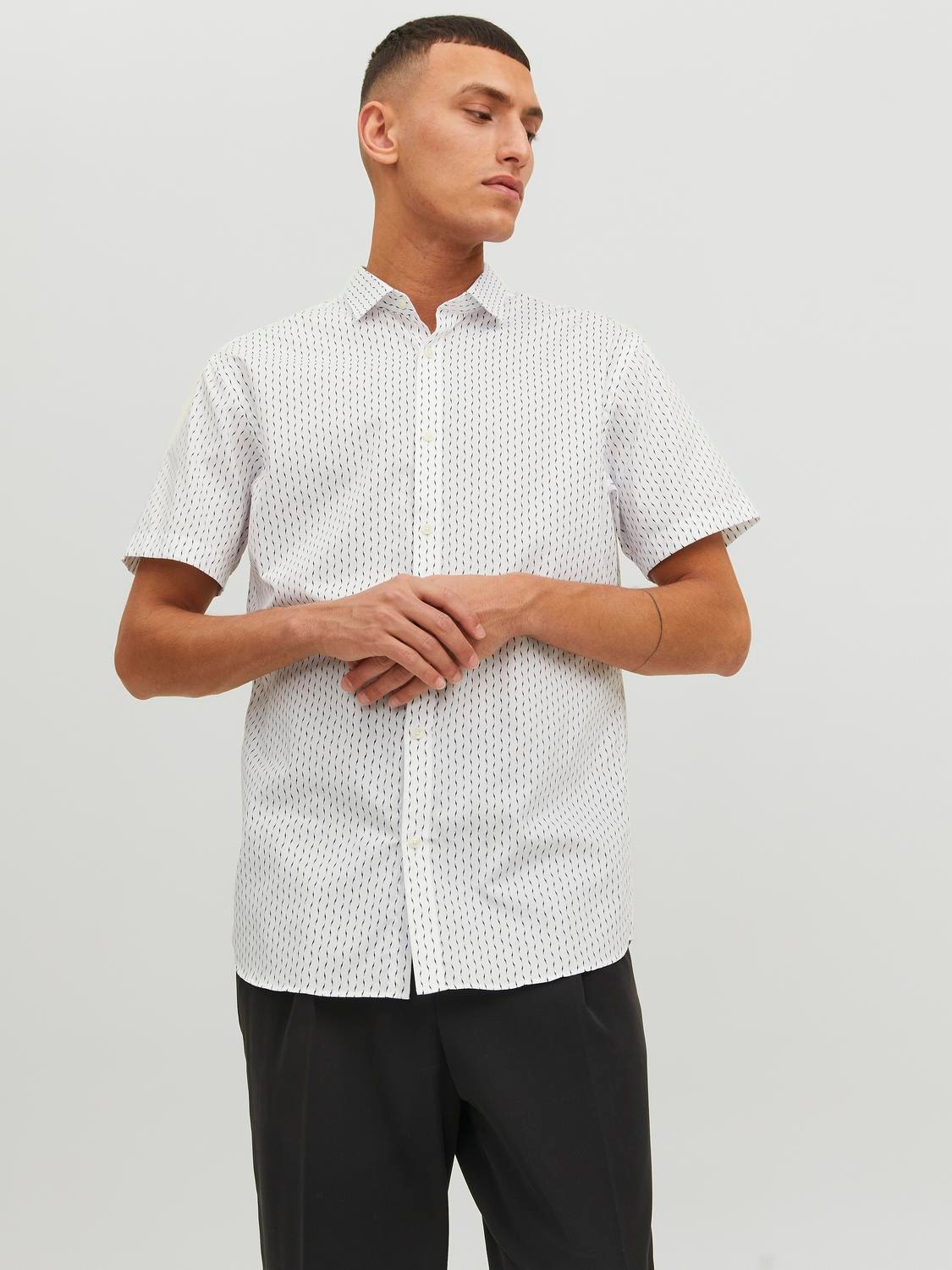Jack & Jones Regular Fit Avslappnad skjorta -White - 12231865