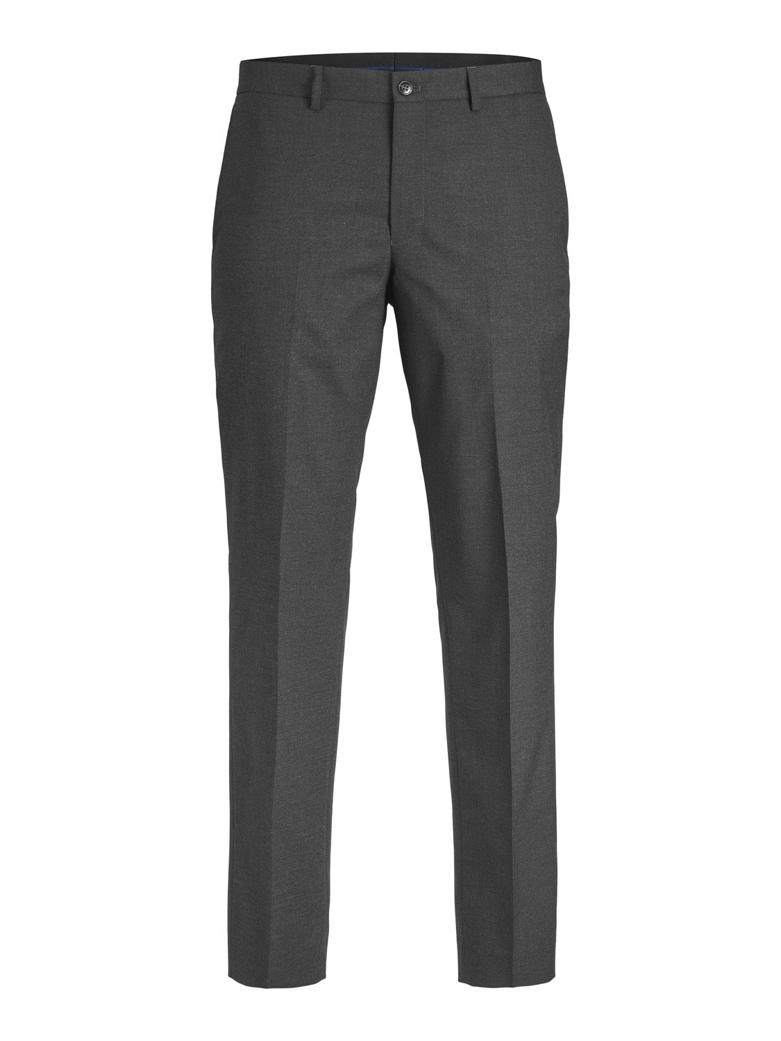 Jack & Jones JPRSOLARIS Slim Fit Tailored Trousers -Dark Grey Melange - 12232115