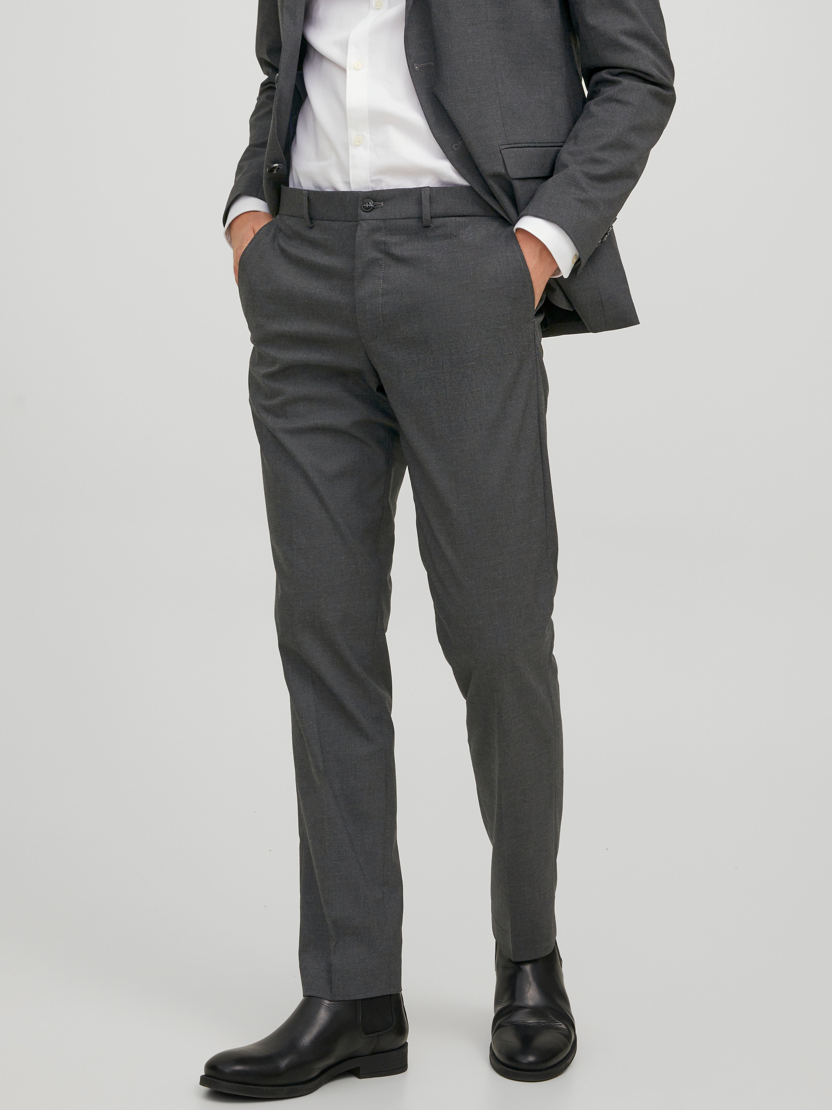 Mens Grey Red Check Suit Trousers  Jeff Banks