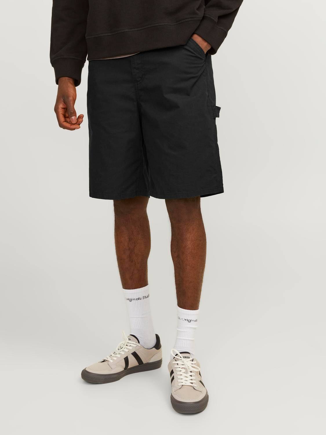 Jack & Jones Regular Fit Shorts med 5 fickor -Black - 12232118
