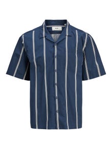 Jack & Jones RDD Relaxed Fit Resort-skjorte -Navy Blazer - 12232206