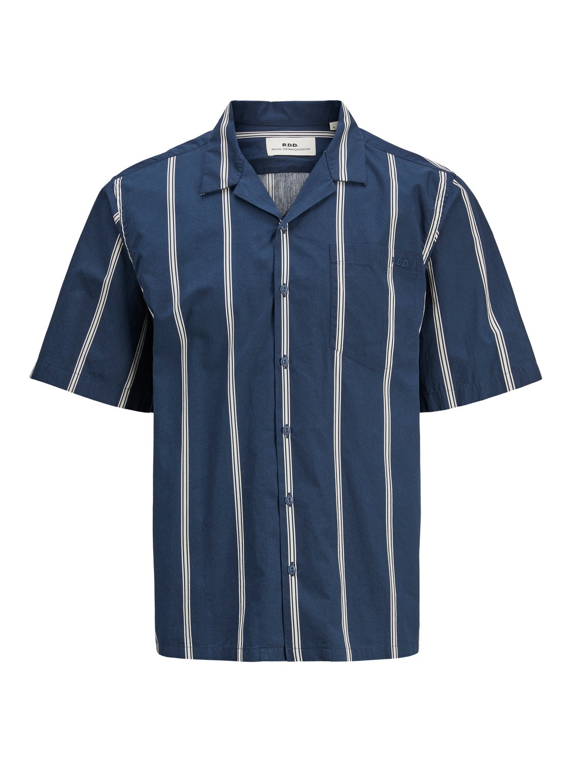 Jack & Jones RDD Relaxed Fit Resort-skjorte -Navy Blazer - 12232206