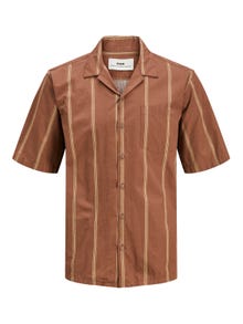 Jack & Jones RDD Relaxed Fit Hawaii skjorte -Cocoa Brown - 12232206