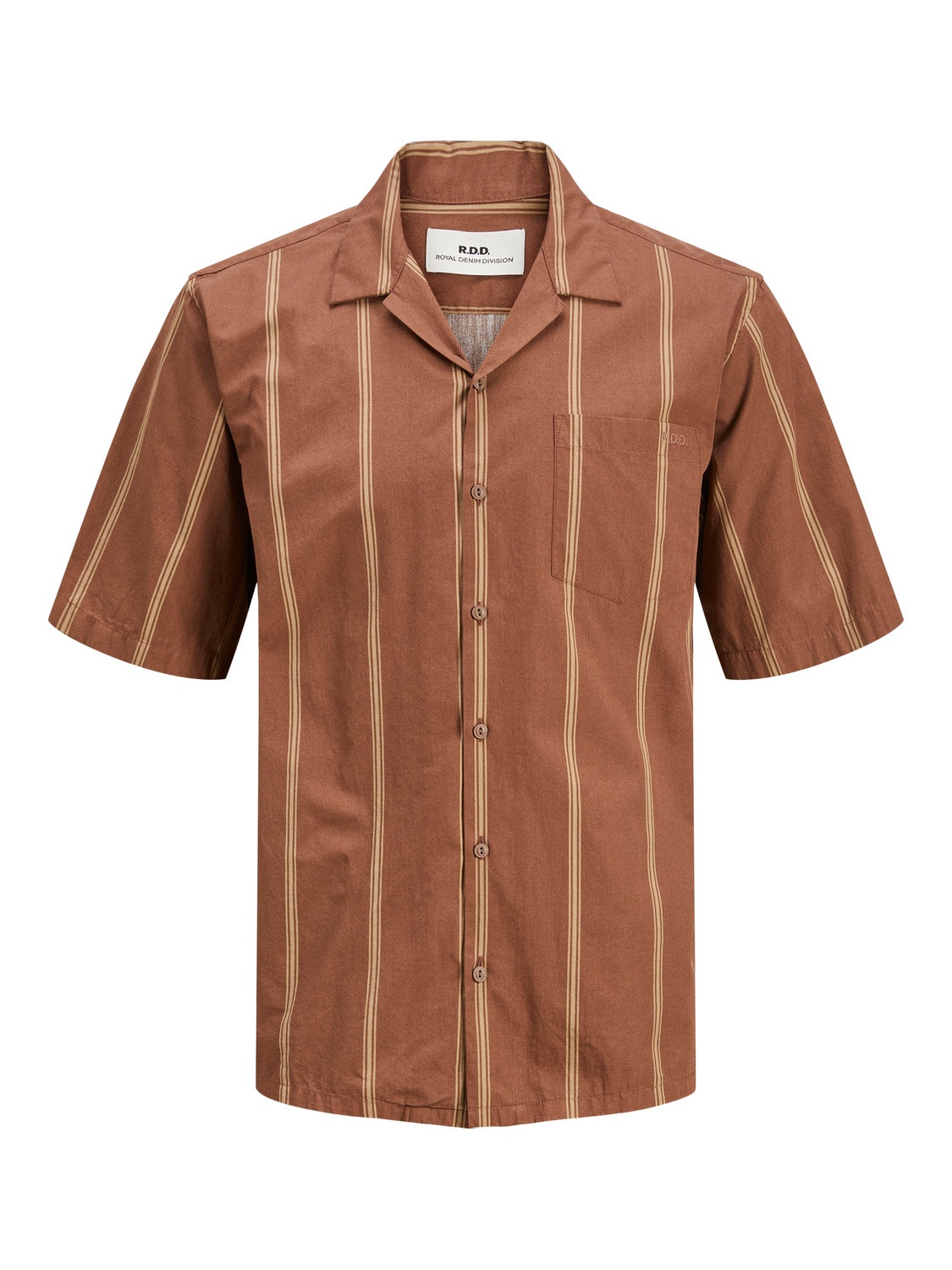 Jack & Jones RDD Relaxed Fit Resort overhemd -Cocoa Brown - 12232206
