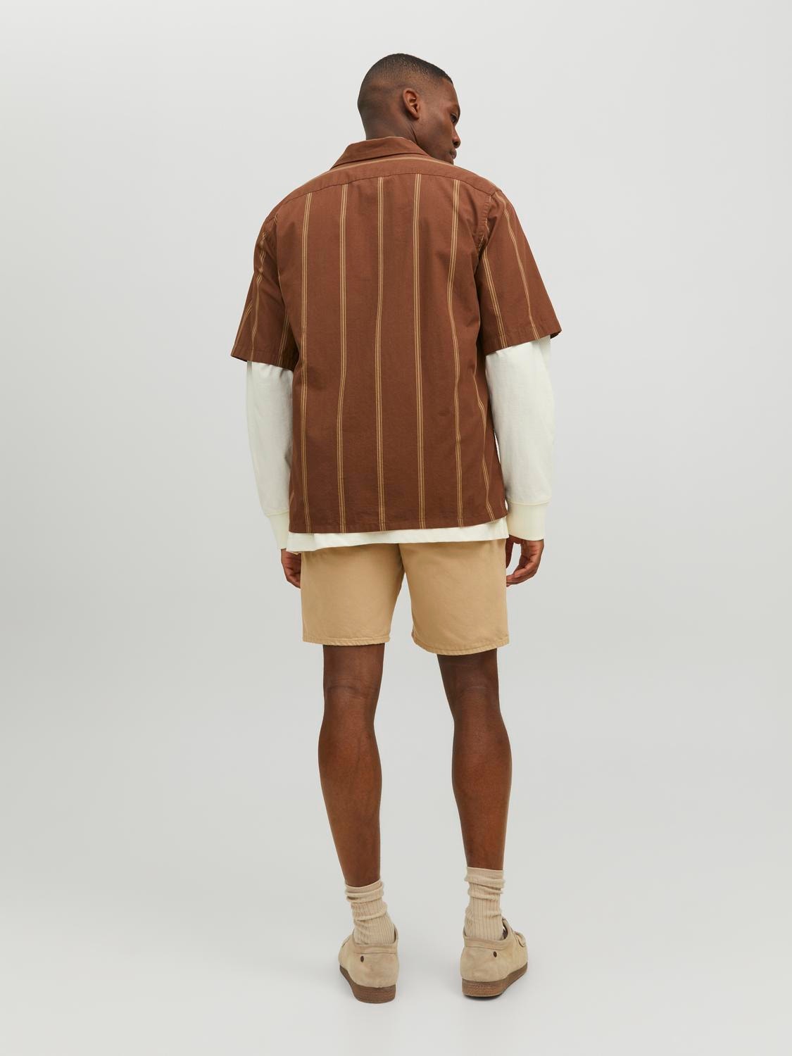 Jack & Jones RDD Relaxed Fit Tropikalna -Cocoa Brown - 12232206
