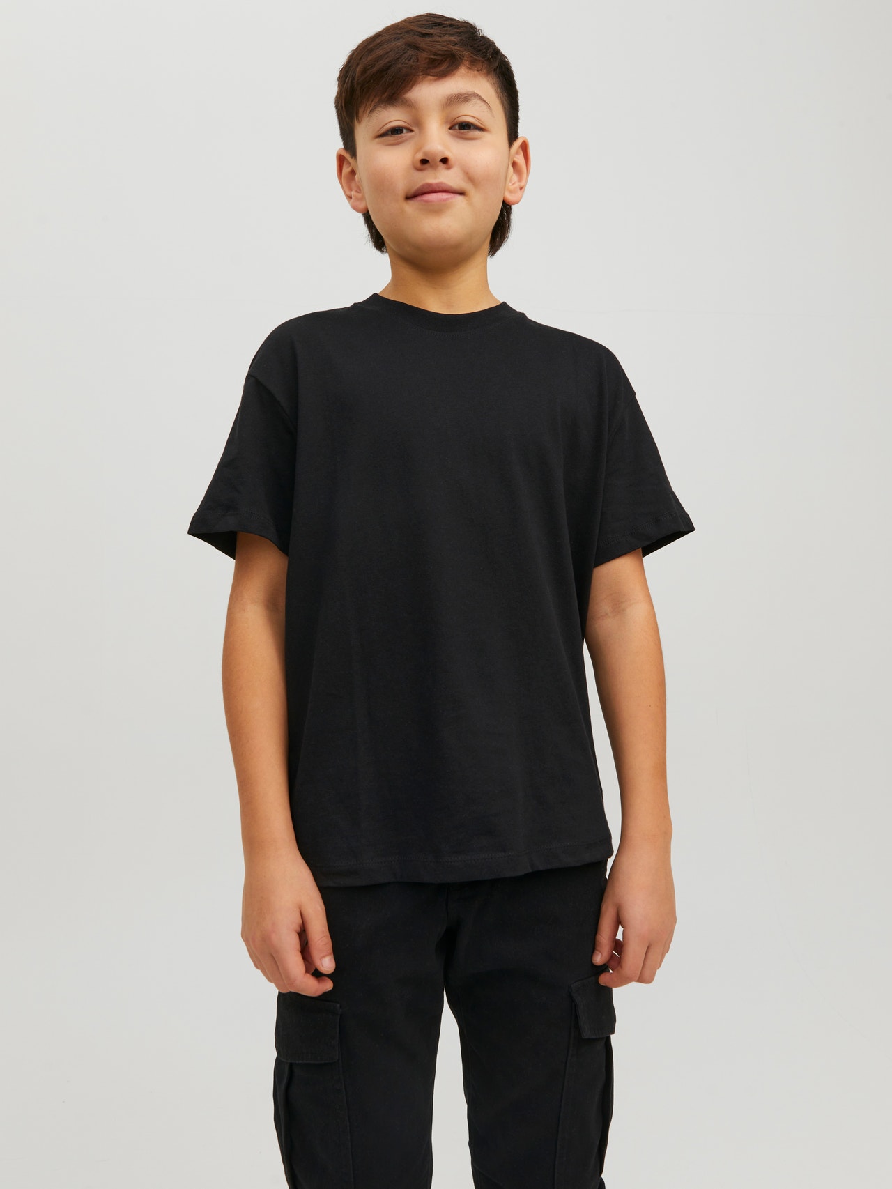 Jack & Jones Einfarbig T-shirt Für jungs -Black - 12232315