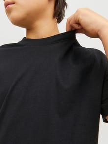 Jack & Jones Plain T-shirt For boys -Black - 12232315
