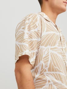 Jack & Jones Regular Fit Hawaii skjorte -White Pepper - 12232394