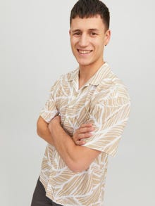 Jack & Jones Regular Fit Hawaii-Hemd -White Pepper - 12232394