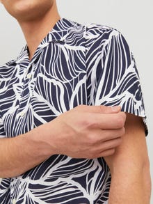 Jack & Jones Regular Fit Hawaii skjorte -Navy Blazer - 12232394