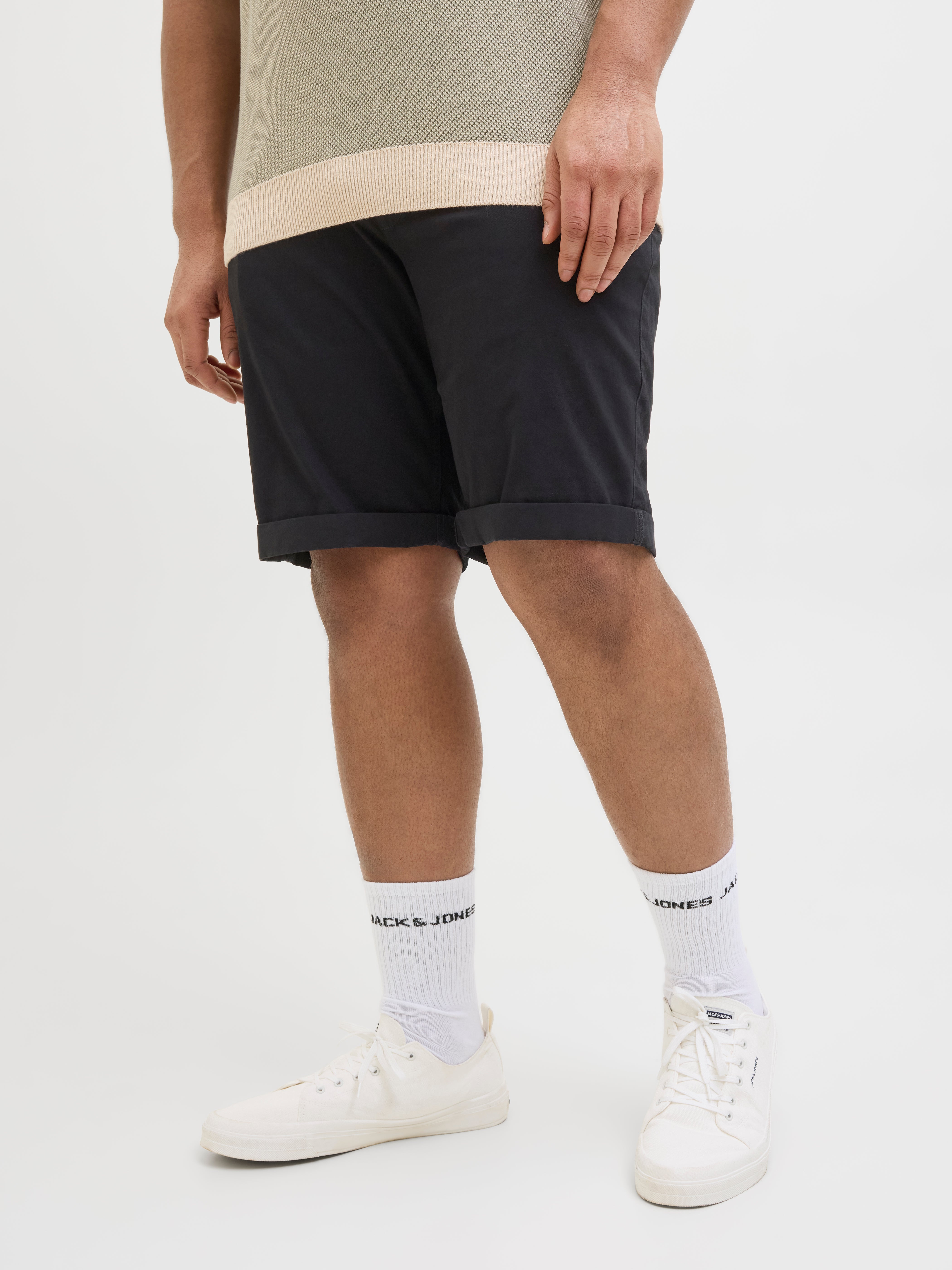 Plus Size Regular Fit Chino Shorts