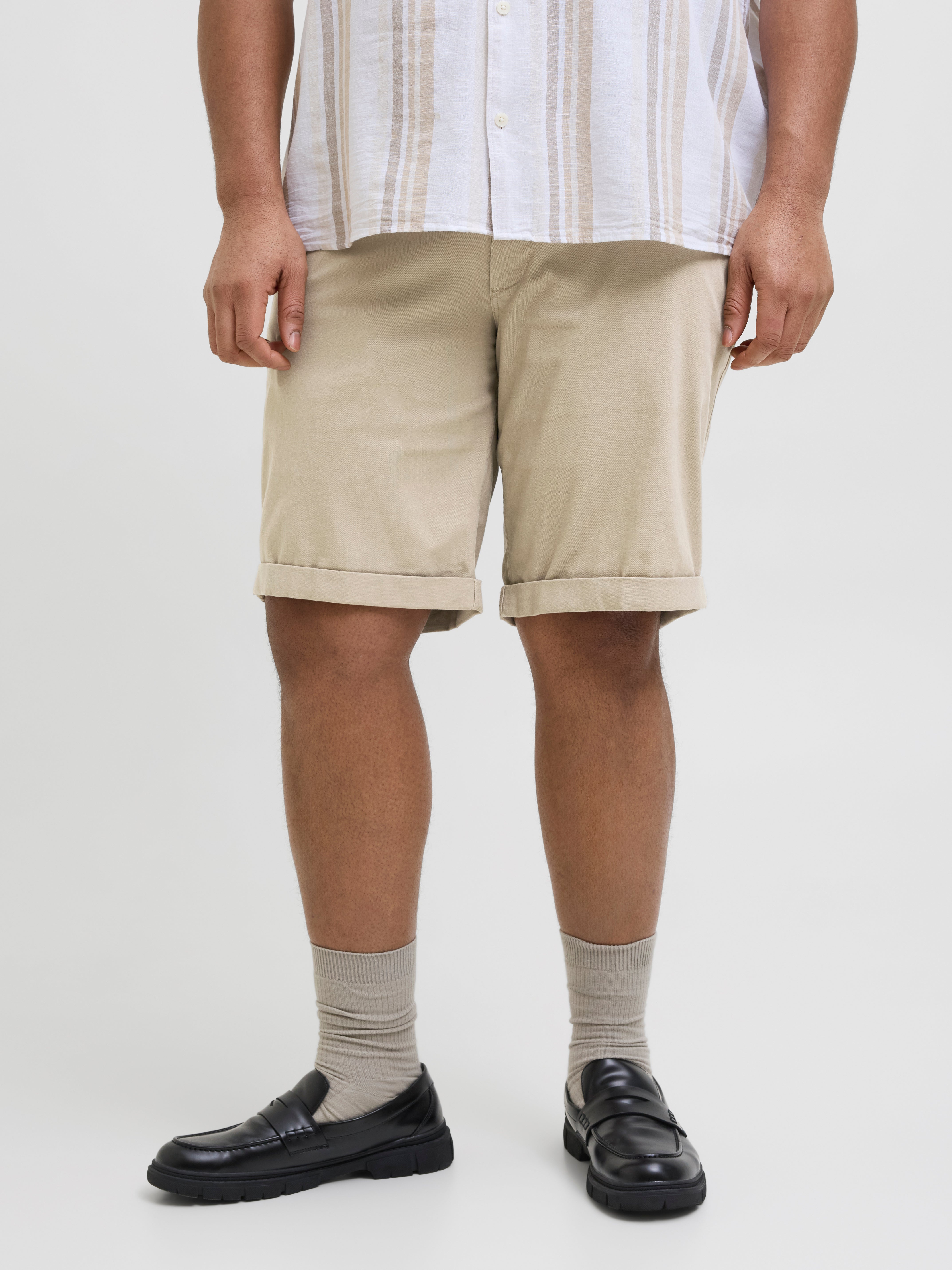 Thumbnail - Plus Size Regular Fit Chino Shorts
