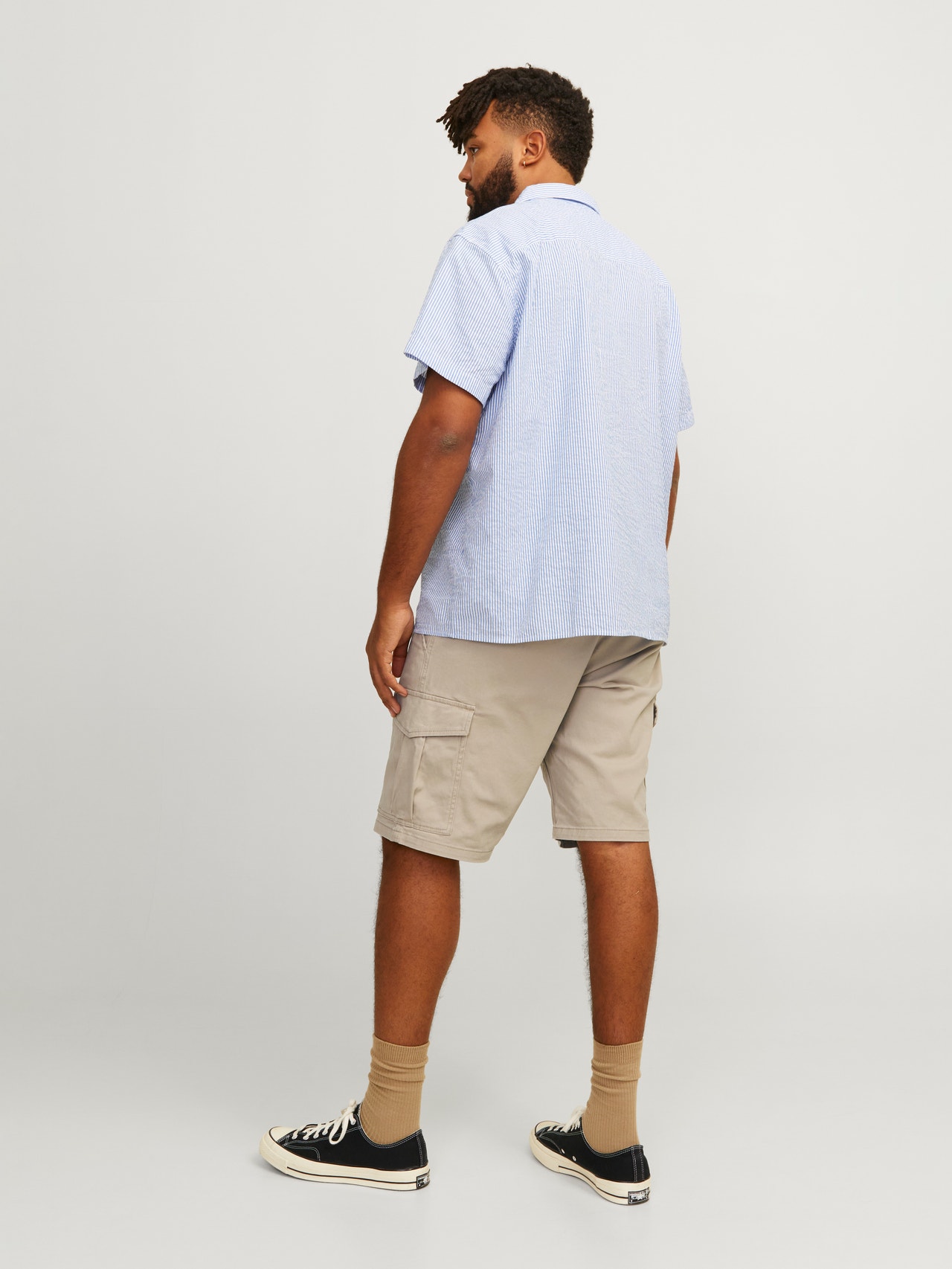 Jack & Jones Plus Regular Fit Šortky Cargo -Crockery - 12232576