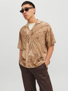 Jack & Jones Regular Fit Hawaii skjorte -Beige - 12232626