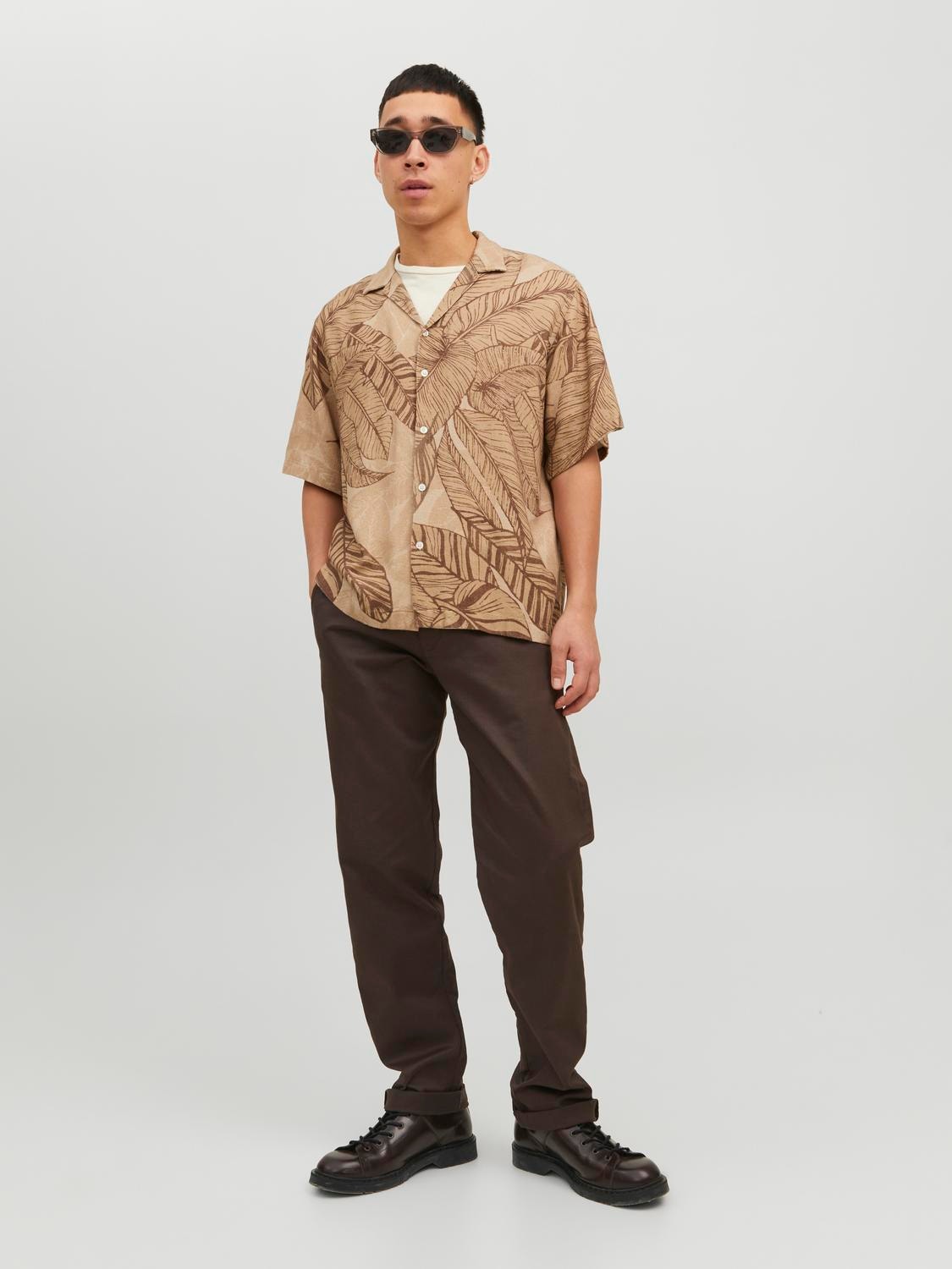 Jack & Jones Regular Fit Puhkuse särk -Beige - 12232626