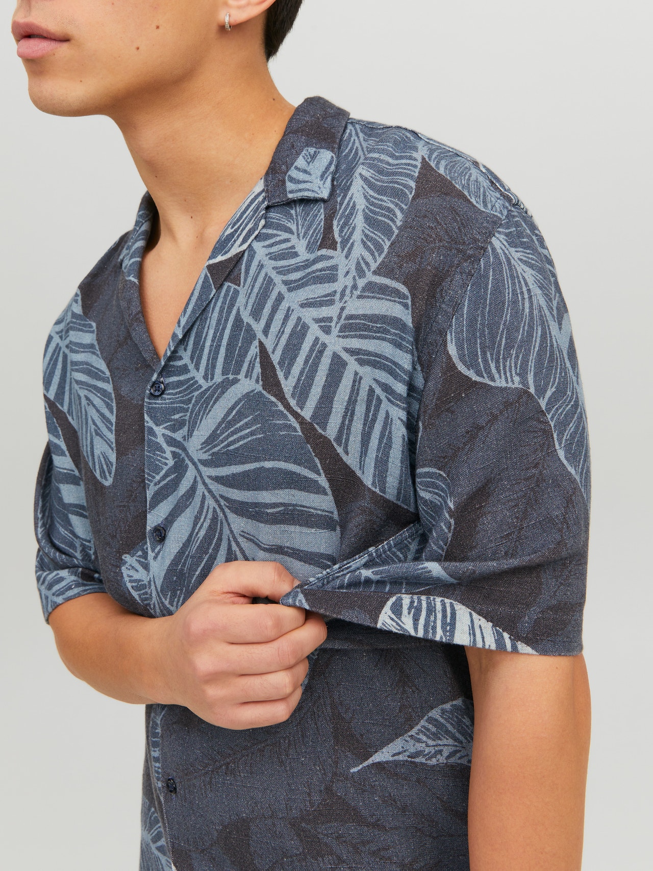 Jack & Jones Regular Fit Hawaii skjorte -Night Sky - 12232626
