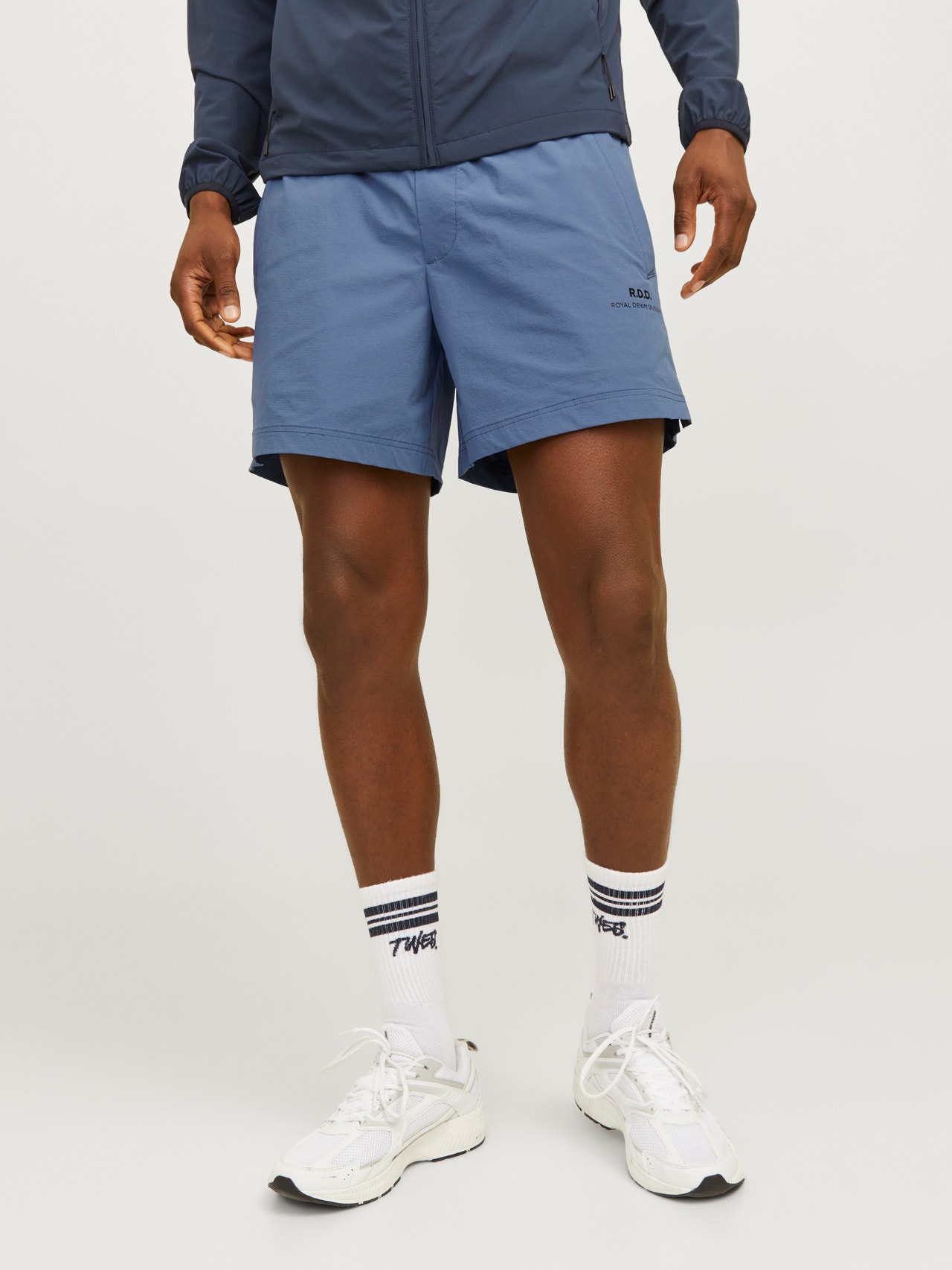 Jack & Jones RDD Regular Fit Jogging-Shorts -Vintage Indigo - 12232640
