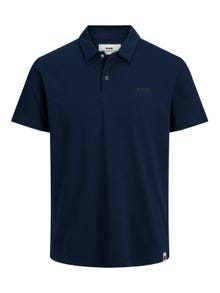Jack & Jones RDD Z logo Polo T-shirt -Navy Blazer - 12232814