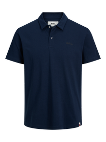 R.D.D. ROYAL DENIM DIVISION Logo Hemdkragen Poloshirt -Navy Blazer - 12232814