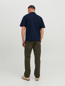 R.D.D. ROYAL DENIM DIVISION Logo Hemdkragen Poloshirt -Navy Blazer - 12232814