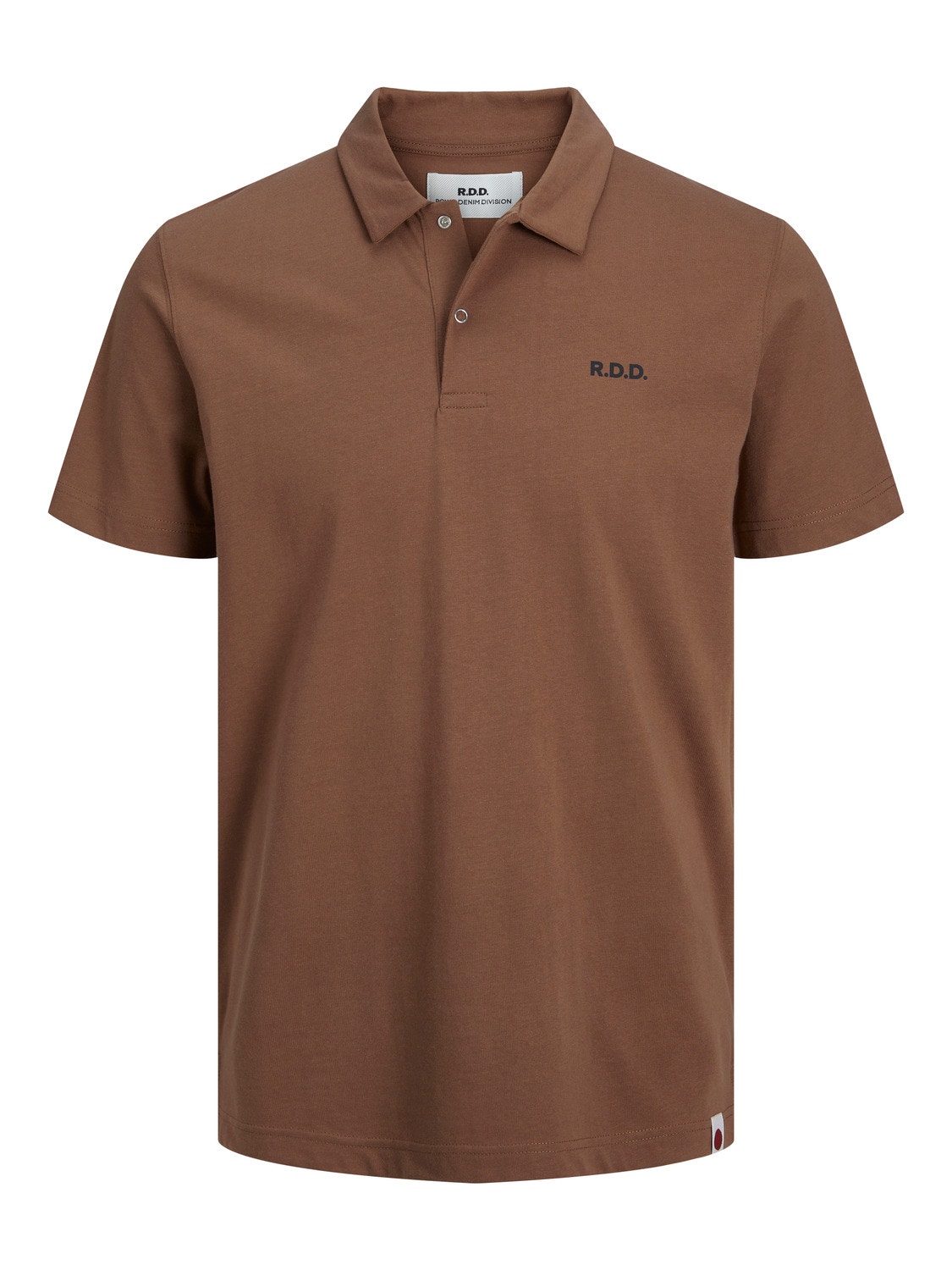 Jack & Jones RDD Logo Polo T-shirt -Cocoa Brown - 12232814