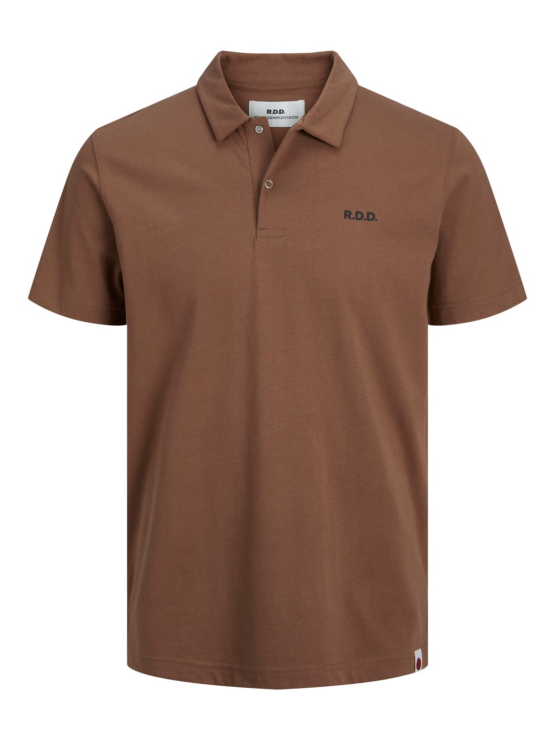 Jack & Jones RDD Z logo Polo T-shirt -Cocoa Brown - 12232814