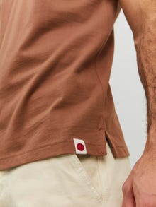 Jack & Jones RDD Καλοκαιρινό μπλουζάκι -Cocoa Brown - 12232814