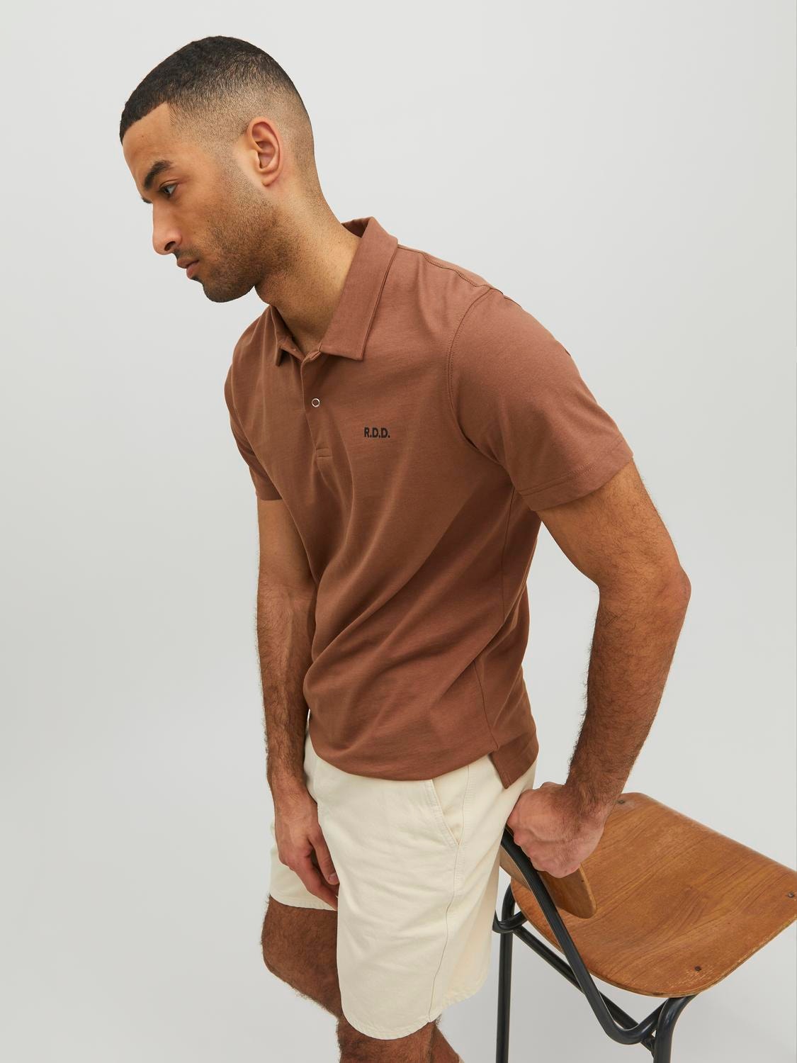 Jack & Jones RDD Camiseta polo Logotipo Polo -Cocoa Brown - 12232814