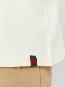Jack & Jones RDD Logotipas Polo kaklas Marškinėliai -Egret - 12232814