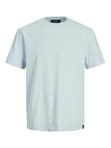 Jack & Jones RDD Bez vzoru Kruhový výstřih Tričko -Dream Blue - 12232815