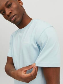 Jack & Jones RDD Plain Crew neck T-shirt -Dream Blue - 12232815