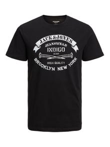 Jack & Jones Logo Rundhals T-shirt -Black - 12232972