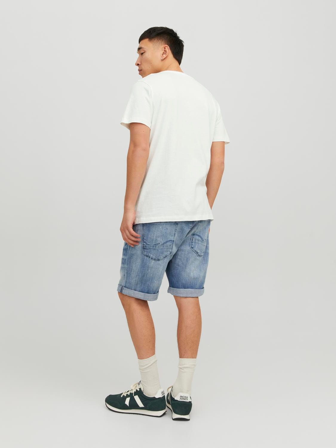 Jack & Jones Logo Crew neck T-shirt -Cloud Dancer - 12232972