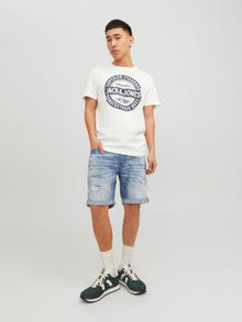 Jack & Jones Camiseta Logotipo Cuello redondo -Cloud Dancer - 12232972