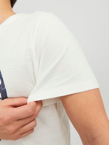 Jack & Jones Logo T-shirt -Cloud Dancer - 12232972