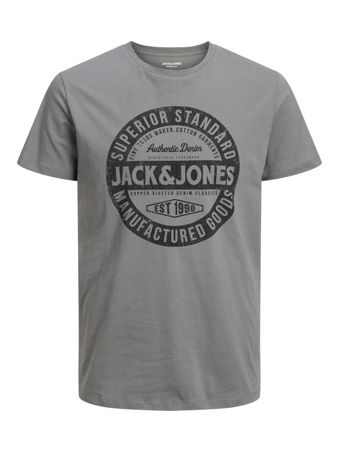 Jack & Jones Logo Ümmargune kaelus T-särk -Sedona Sage - 12232972