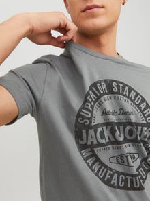 Jack & Jones Logo Crew neck T-shirt -Sedona Sage - 12232972