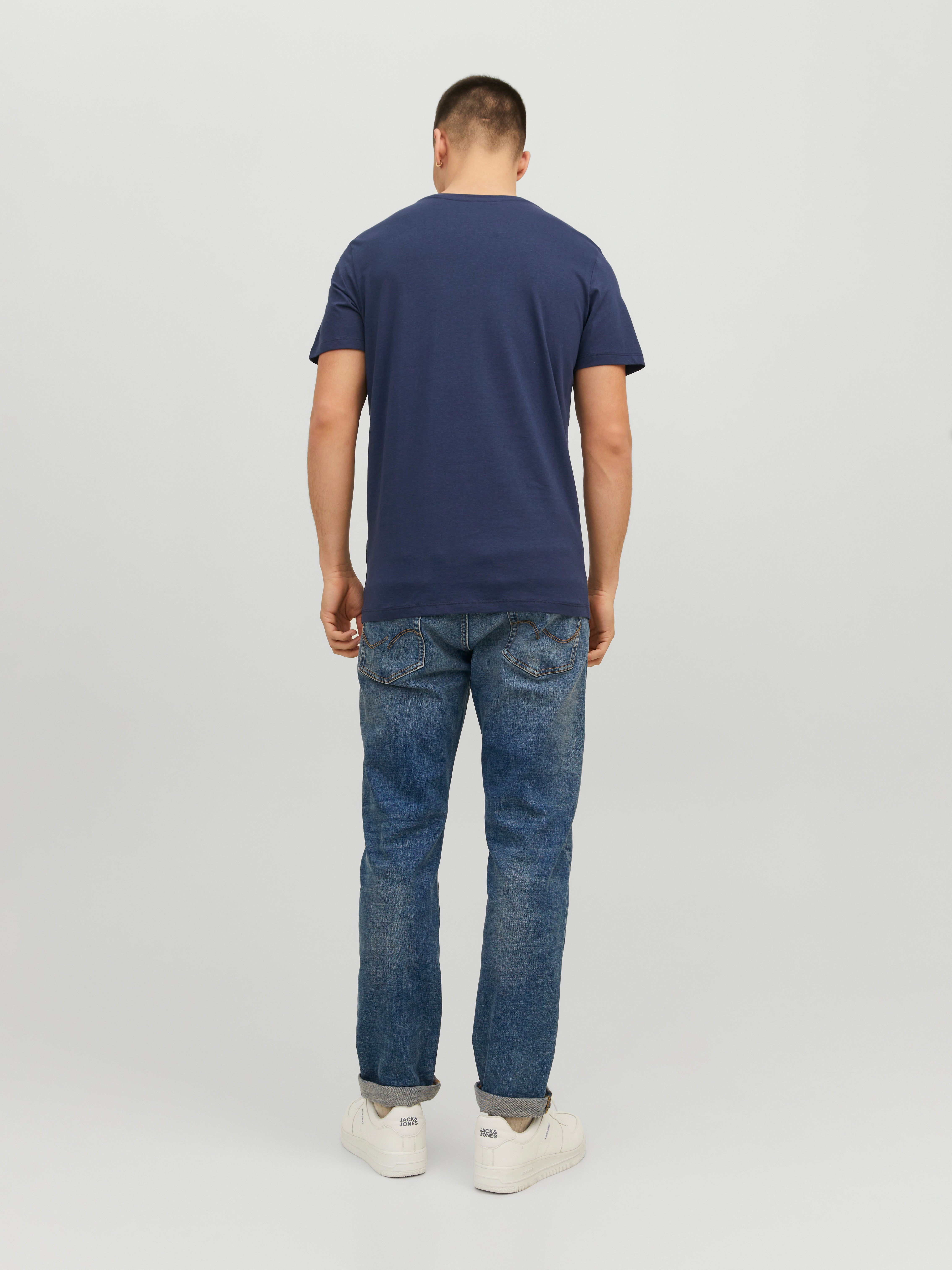 Jack & Jones Z logo Okrągły dekolt T-shirt -Mood Indigo - 12232972