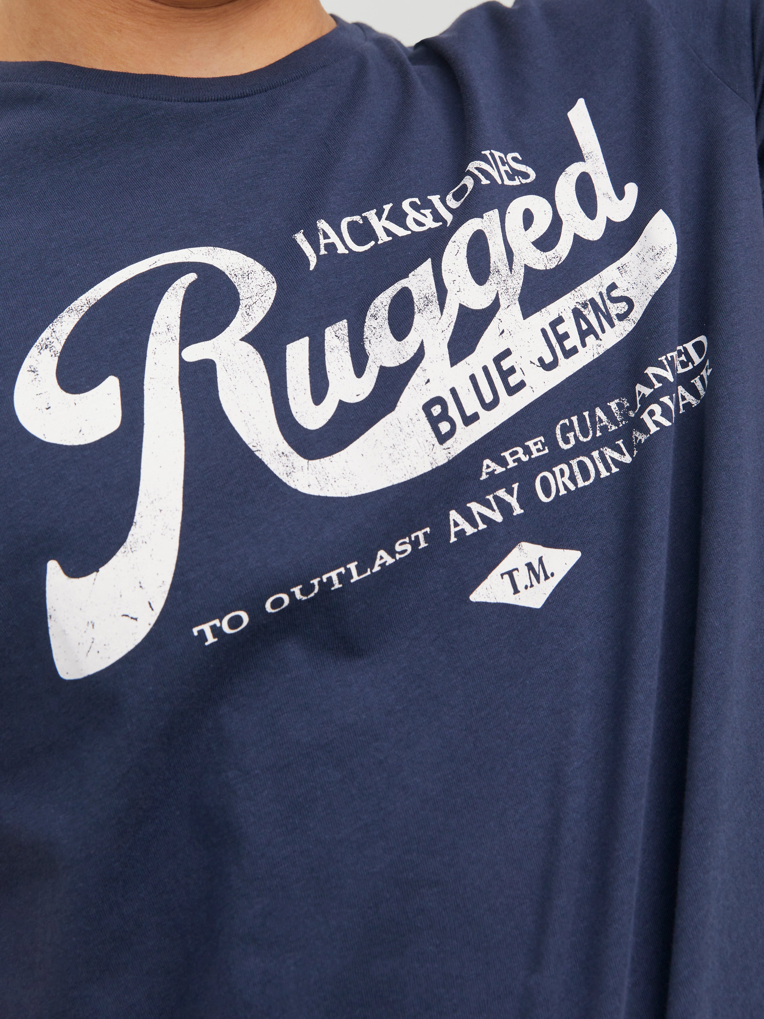 Jack & Jones Z logo Okrągły dekolt T-shirt -Mood Indigo - 12232972