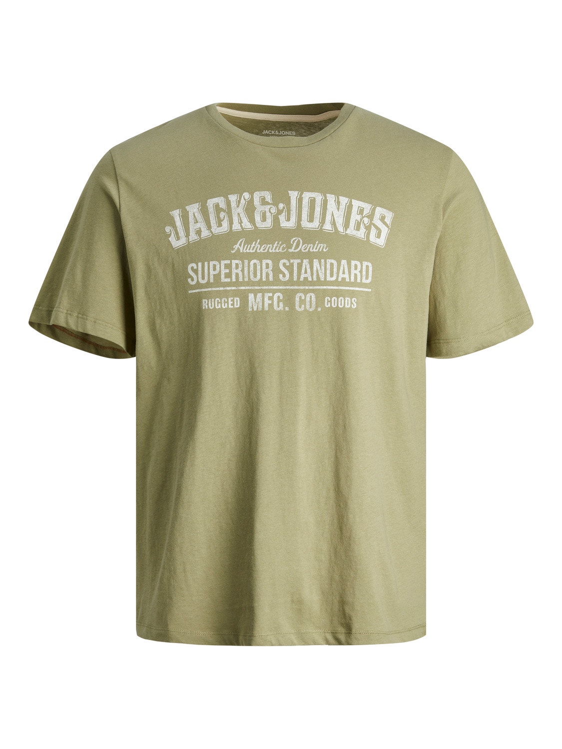 Jack & Jones Logo Kruhový výstřih Tričko -Oil Green - 12232972